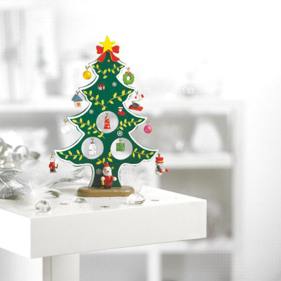 WOODTREE - Wooden xmas tree decoration - CX1278 - Image 5