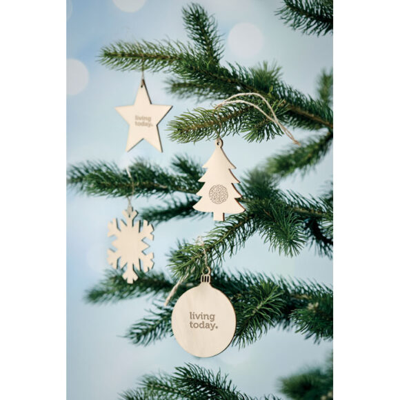 BALY - Wooden Tree bauble hanger - CX1473 - Image 4