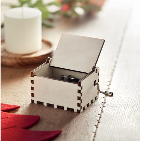 BOXMAS - Wooden Christmas music box - CX1478 - Image 6