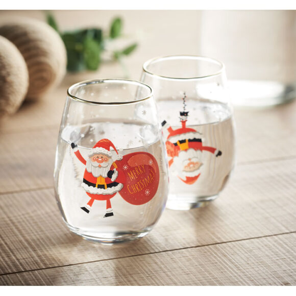 NOEL - Set of 2 Christmas glasses - CX1501 - Image 5