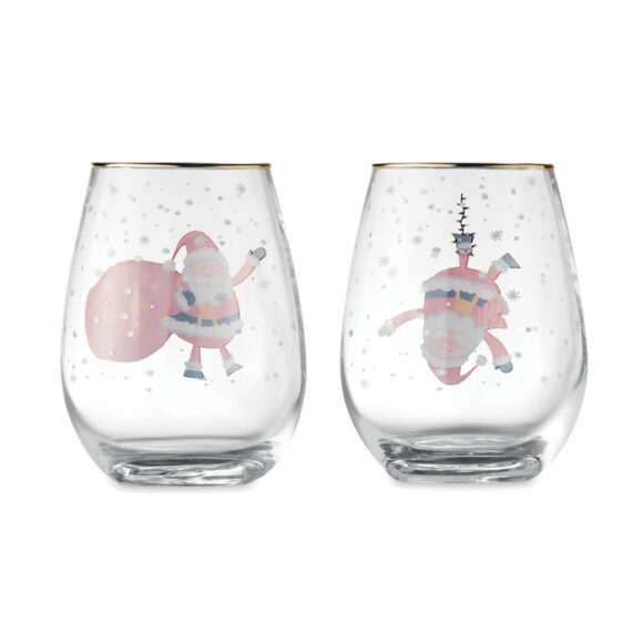 NOEL - Set of 2 Christmas glasses - CX1501 - Image 2