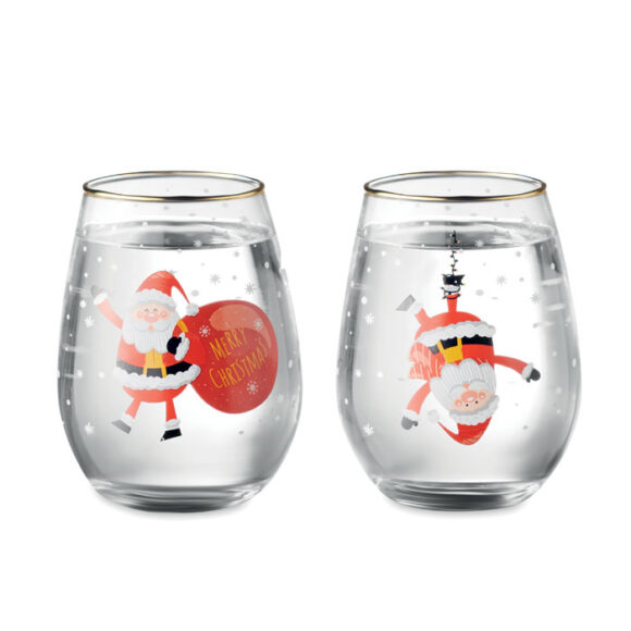 NOEL - Set of 2 Christmas glasses - CX1501 - Image 3