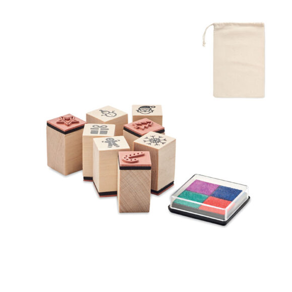 STAMPIE - 8 wooden Christmas stamps set - CX1512