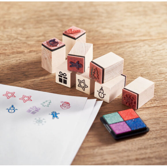 STAMPIE - 8 wooden Christmas stamps set - CX1512 - Image 6