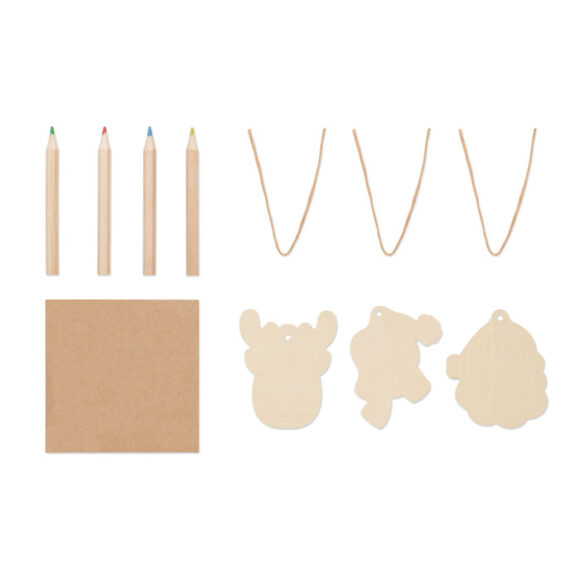 FUNCOOL - Drawing wooden ornaments set - CX1535 - Image 2