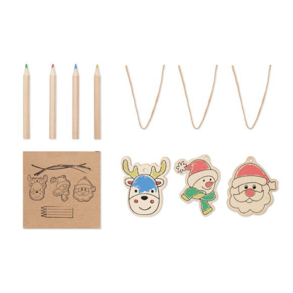 FUNCOOL - Drawing wooden ornaments set - CX1535 - Image 4