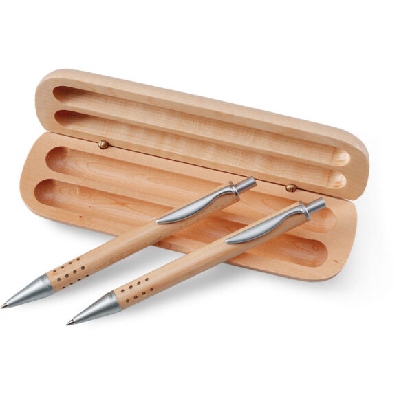 DEMOIN - Pen gift set in wooden box - KC1701