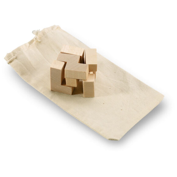TRIKESNATS - Wooden puzzle in cotton pouch - KC2585