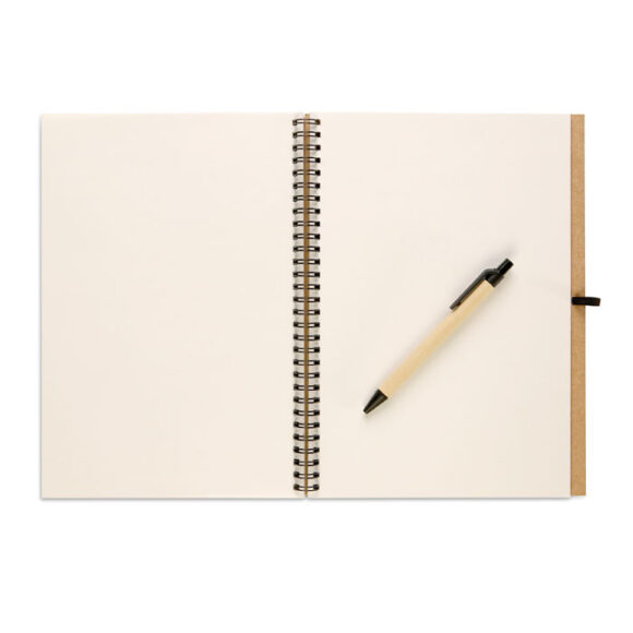 BLOQUERO PLUS - Recycled notebook with pen - KC7013 - Image 2