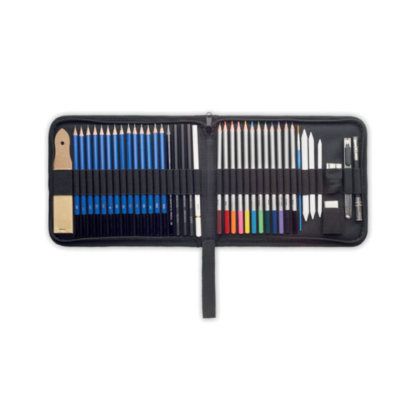GENUINE - 40 piece art set in case - MO2054