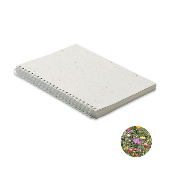 SEED RING - A5 seed paper cover notebook - MO2083