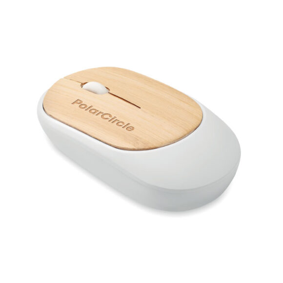CURVY BAM - Wireless mouse in bamboo - MO2085 - Image 4