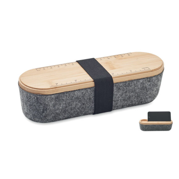 MILE - RPET felt pencil case with lid - MO2114