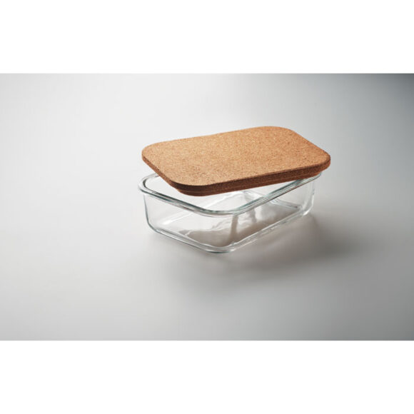 CANOA - Glass lunch box with cork lid - MO2255 - Image 4