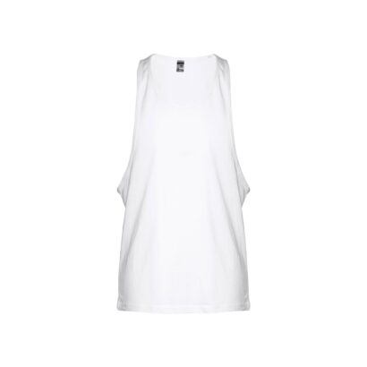 THC IBIZA WH. Men's split-sleeve cotton T-shirt with dropped armholes