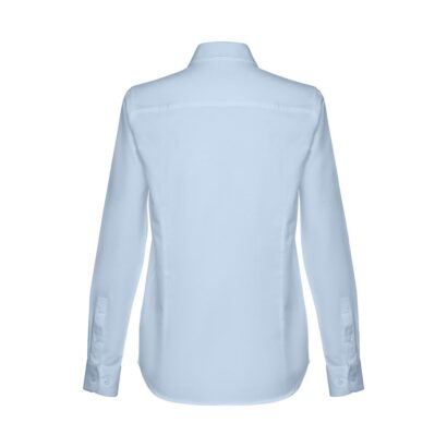 THC TOKYO WOMEN. Women's long-sleeved oxford shirt with pearl coloured buttons