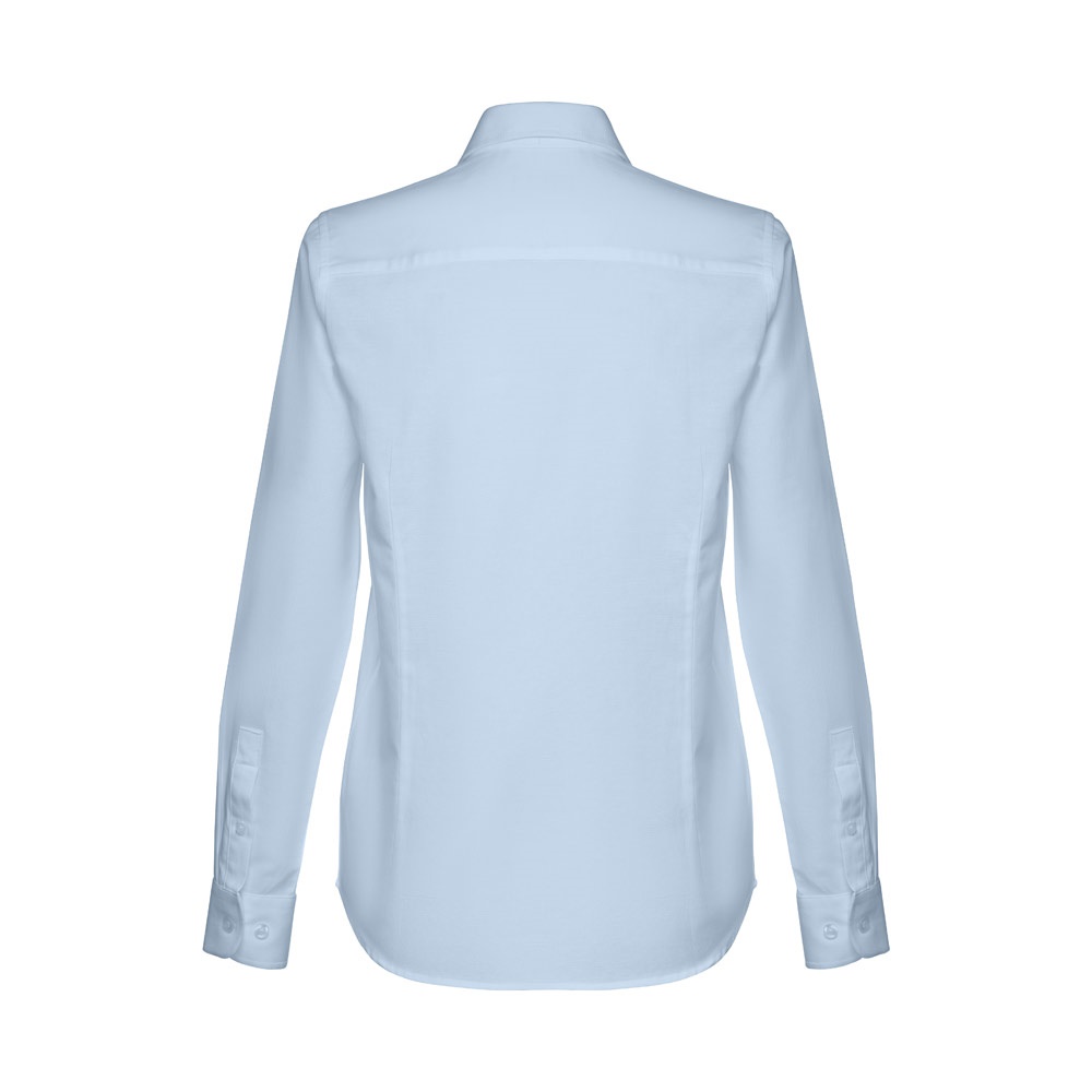 THC TOKYO WOMEN. Women's long-sleeved oxford shirt with pearl coloured buttons