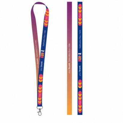 Printed sample of Lanyard SUBLIMATION Long II (20 mm) in polyester