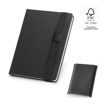 SHAKESPEARE. A5 notepad in PU with smooth ivory-colored sheets