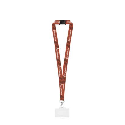 CARLISLE. SET Lanyard SUBLIMATION Long II (20 mm) with Hook Trigger Snap 20 mm , safety lock and rigid ID badge / card holder 91 x 68 mm