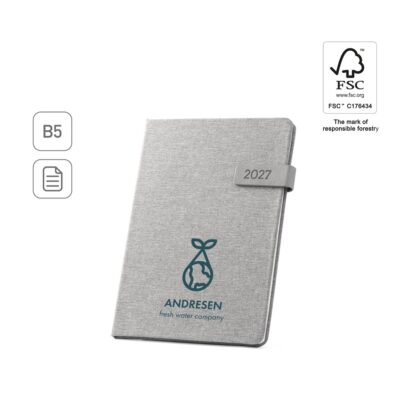 ANDRESEN B5. Recycled polyester (100% rPET) diary