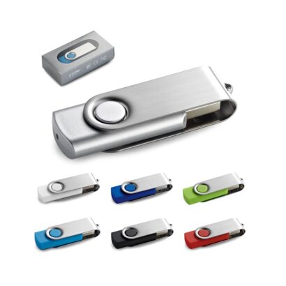 CLAUDIUS 4GB. 4 GB USB flash drive with metal clip